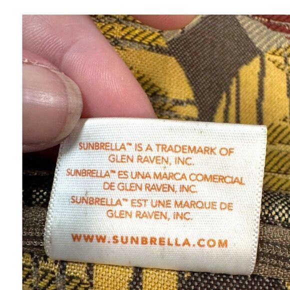 Circles Sunbrella Outdoor Cushion Covers Set Of 4 Lot- Geometric Pattern 14" - Picture 5 of 5